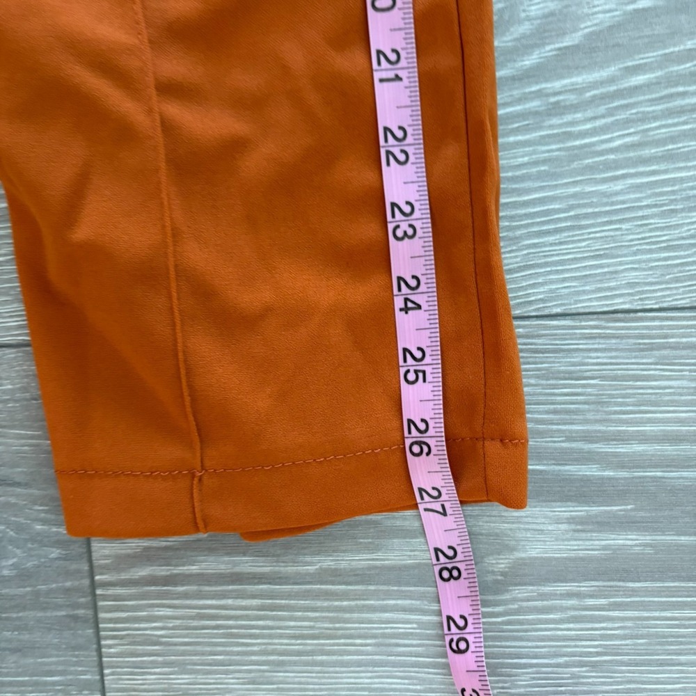 NWT Womens Burnt Orange 2-Piece Slim Fit Suit Blazer & Pants Size L - Picture 14 of 16